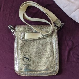 Pink cross shoulder purse